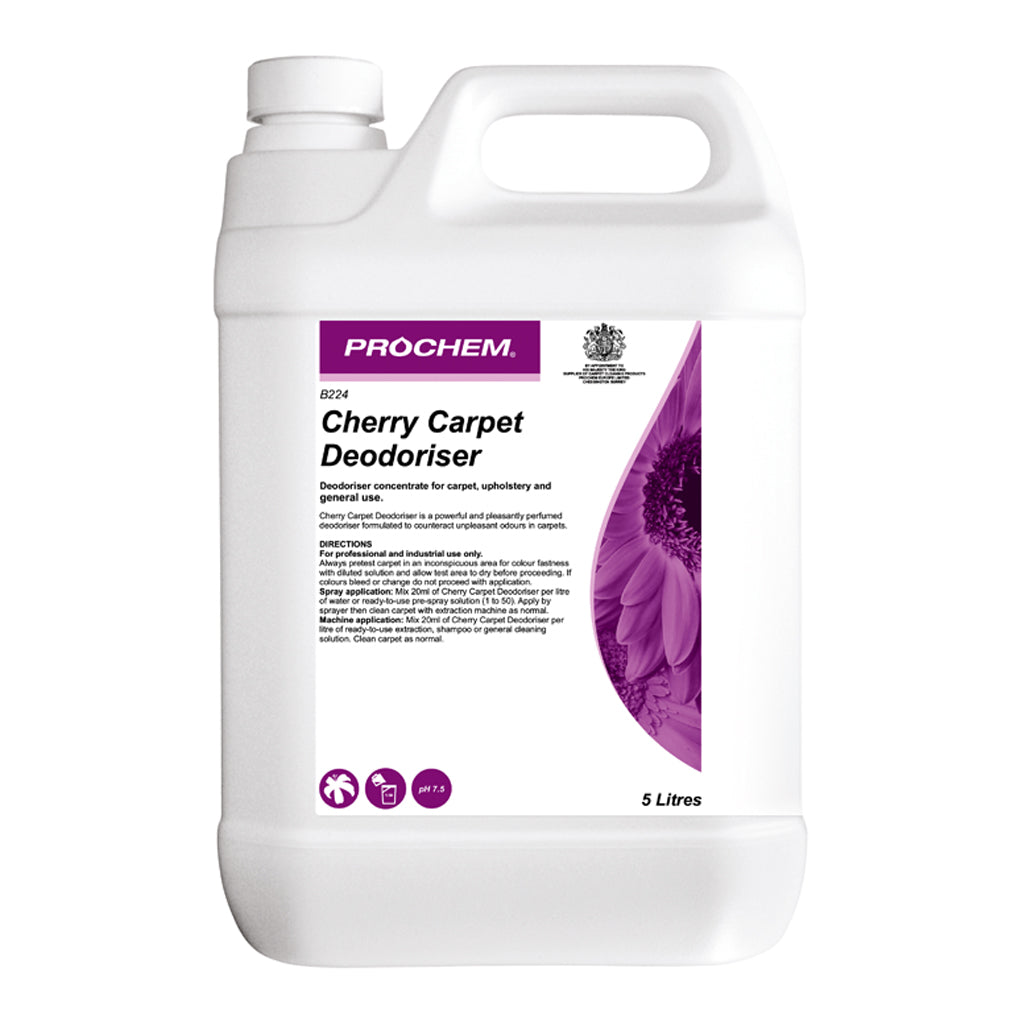 Prochem Cherry Carpet Deodoriser 5 Litre - Odour Eliminator B224-05