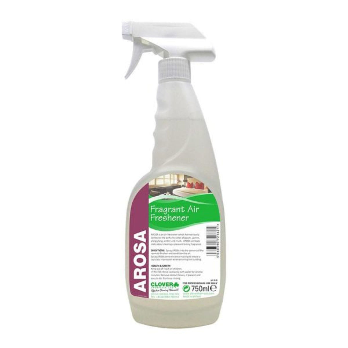 Clover (Christyens) Arosa Air Freshener Spray 750ml - Long Lasting Room Fragrance 812