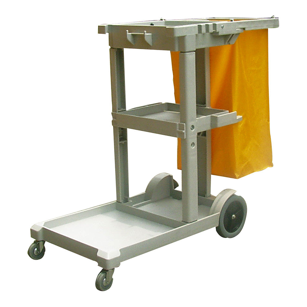 Janitor Trolley MC160 Heavy Duty Housekeeping Cleaning Cart with Storage