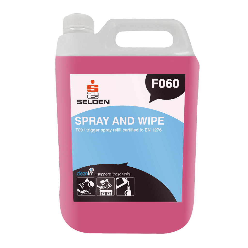 Selden Spray & Wipe 5 Litre - Hard Surface Bactericidal Cleaner F060