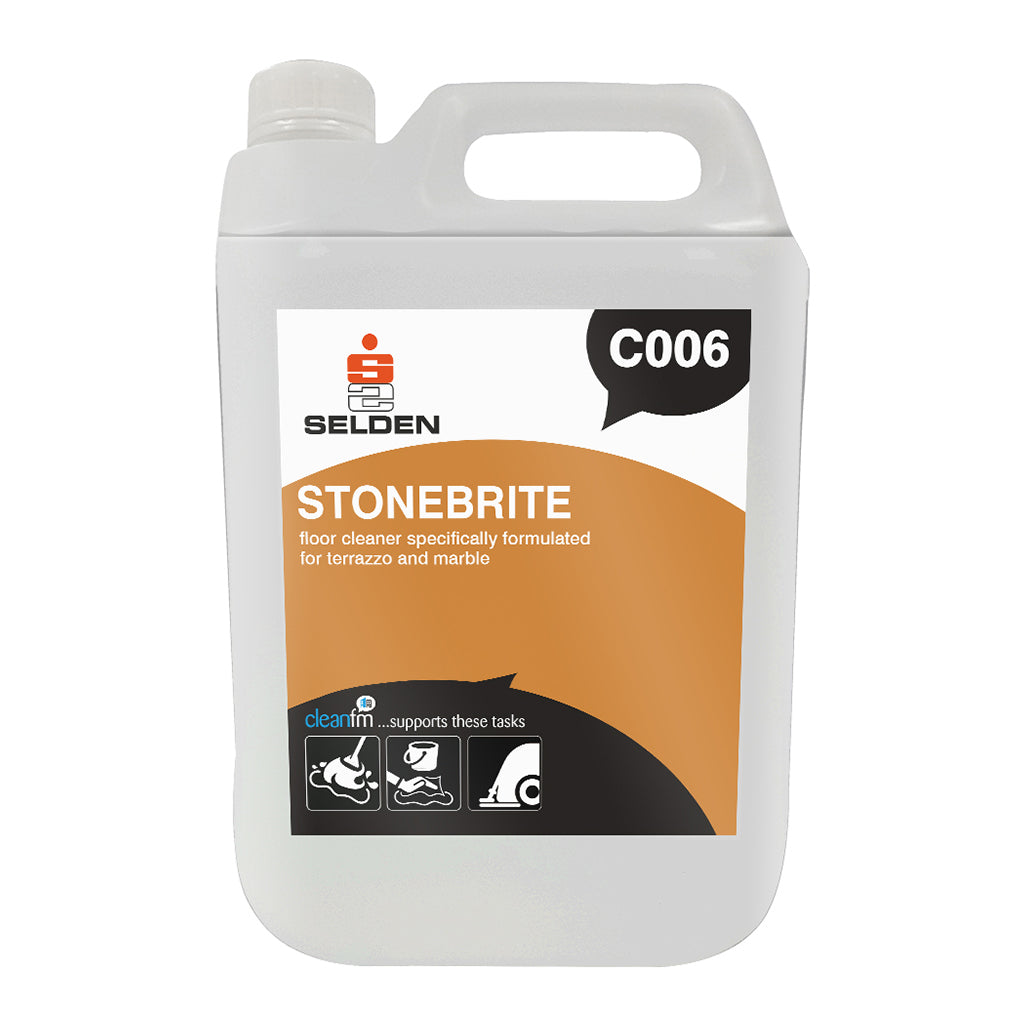 Selden Stonebrite Neutral Terrazzo Cleaner 5 Litre - Marble & Stone Floor Cleaner C006
