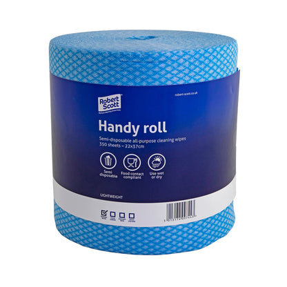 Robert Scott Semi-Disposable All Purpose Cleaning Cloth Roll 350 Sheets 104628