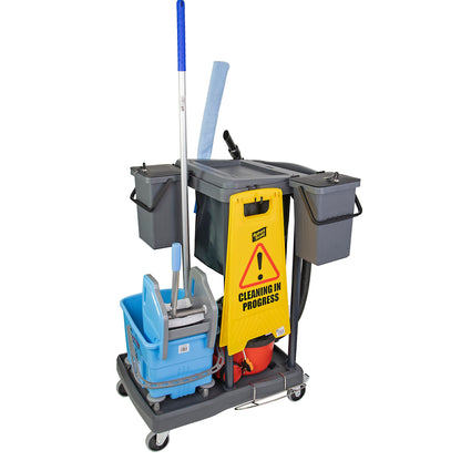 Robert Scott Exel Multipurpose Janitor Trolley - Large Cleaning Cart 105140
