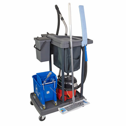 Robert Scott Exel Multipurpose Janitor Trolley - Large Cleaning Cart 105140