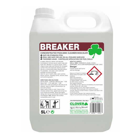 Clover (Christyens) Breaker  5 Litre - Heavy Duty Washroom Cleaner & Body Fat Remover 506