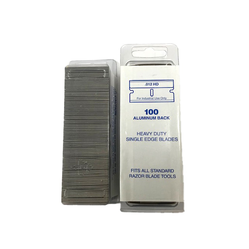 Dirtbusters Heavy Duty Razor Blades 100 Pack - Single Edge Scraper Blades