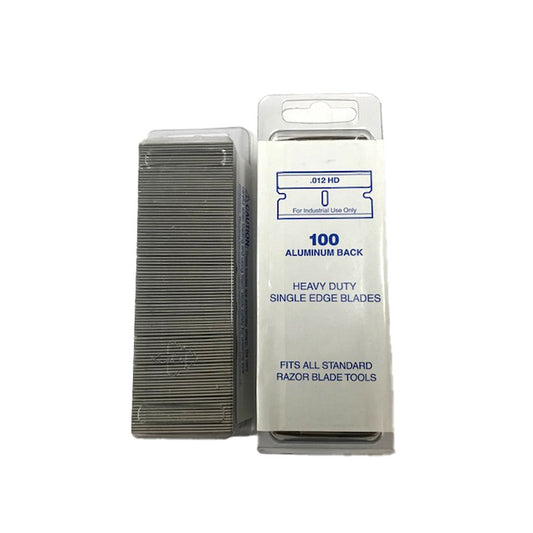 Dirtbusters Heavy Duty Razor Blades 100 Pack - Single Edge Scraper Blades
