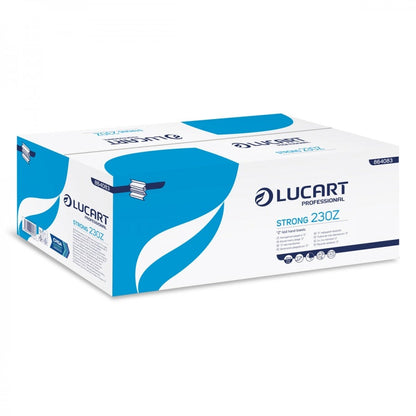 Pallet of Lucart White Z-Fold Multi-Fold Hand Towels 864083 - 2 Ply Box of 3000
