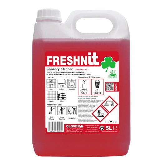 Clover Freshnit 5 Litre - Perfumed Sanitary & Washroom Cleaner 898