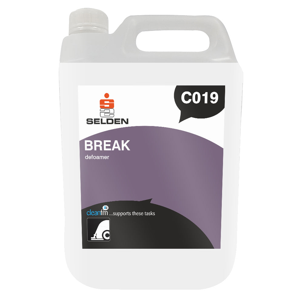 Selden Break Defoamer for Carpet Extraction Machines 5 Litre C019