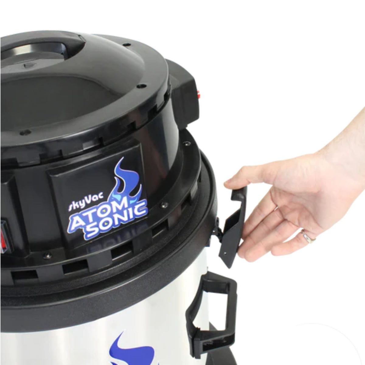 skyVac Atom Sonic Gutter Cleaning Vacuum System - Compact Professional High Reach Vacuum