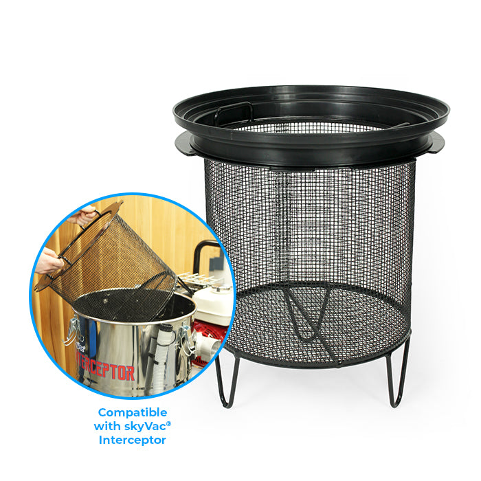 skyVac Interceptor Gutter Vacuum Package - Wet & Dry Gutter Cleaning System