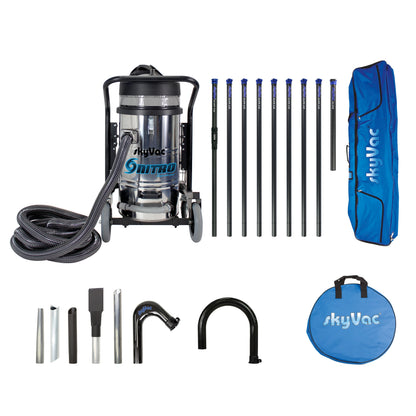 skyVac Nitro Gutter Vacuum Package - Wet & Dry Gutter Cleaning System