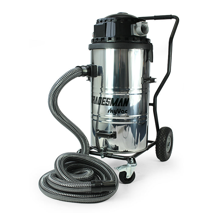 skyVac Tradesman Gutter Vacuum Package 2800W - Commercial Dual Motor Gutter Cleaning System