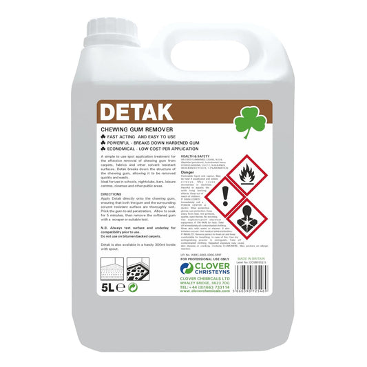 Clover Detak Chewing Gum Remover 5 Litre 702