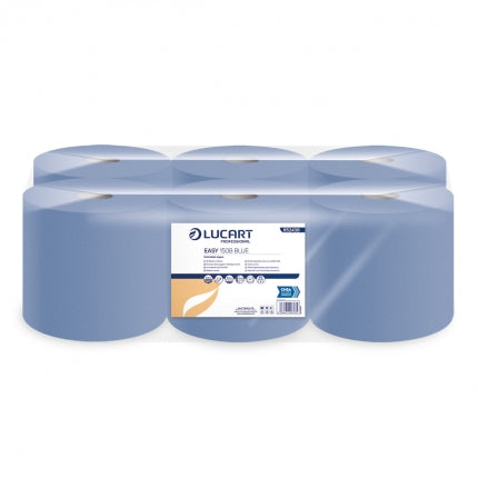 Pallet of Lucart Standard Centrefeed Rolls 2 Ply Blue 852438 - 77 Packs of 6 Rolls