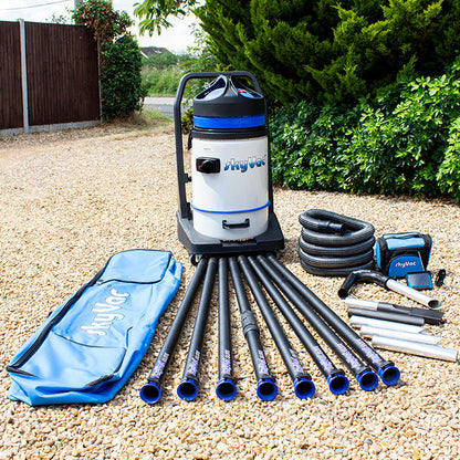 skyVac Commercial Plus Gutter Vacuum System 3300W - Professional High Reach Gutter Cleaning Vacuum