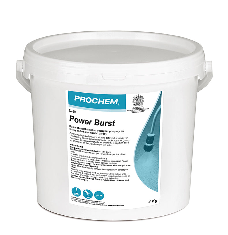 Prochem Power Burst Carpet Pre-Spray 4kg - Traffic Lane Cleaner S789-04