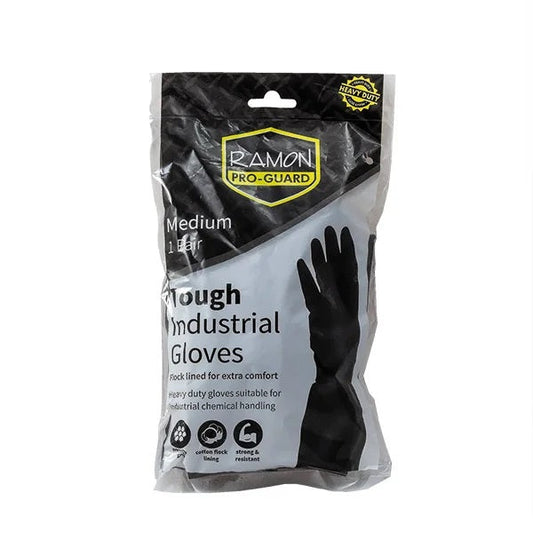 Ramon Pro-Guard Tough Industrial Gloves 1 Pair Large - Heavy Duty Work Gloves
