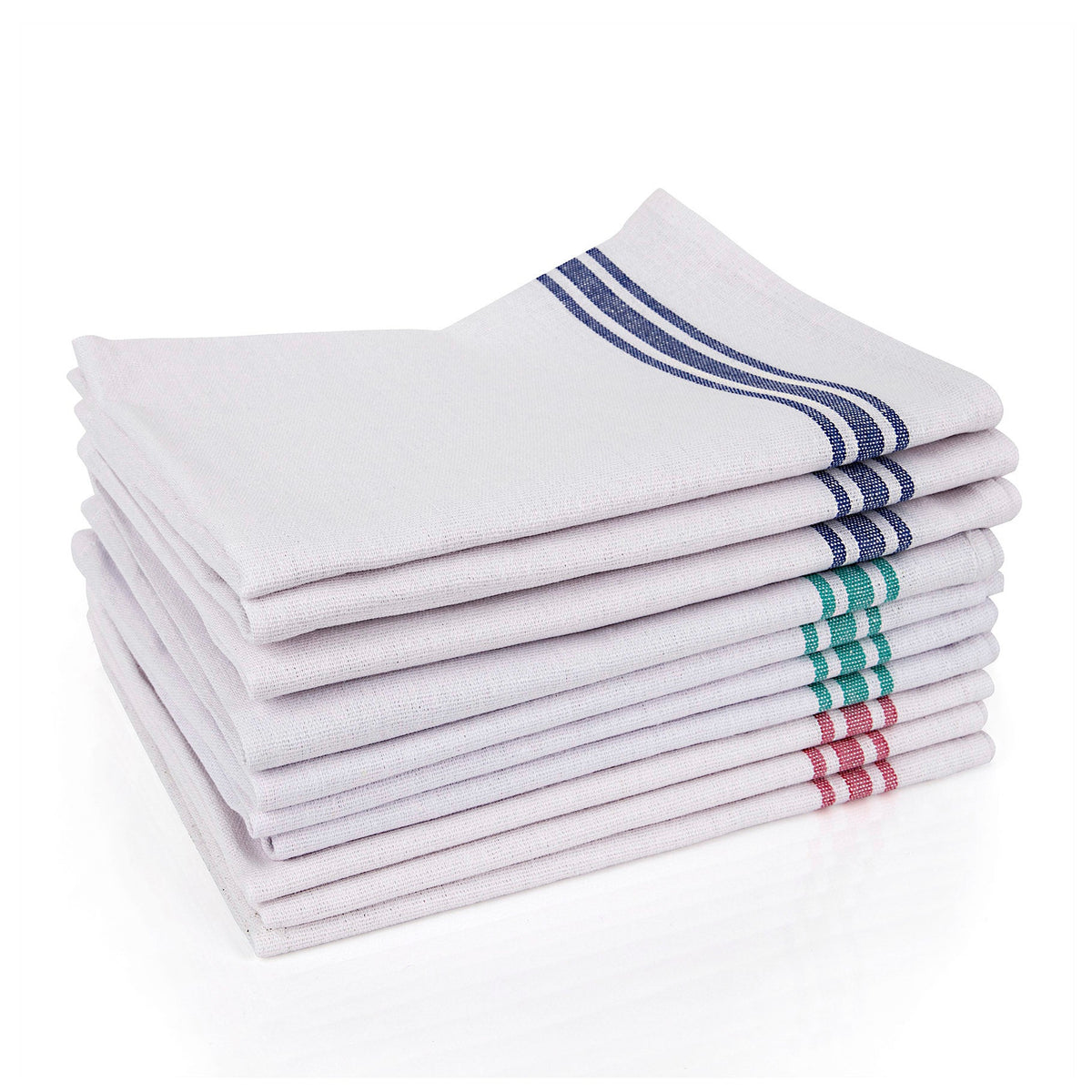 Robert Scott White Cotton Tea Towels - Pack of 10 102813
