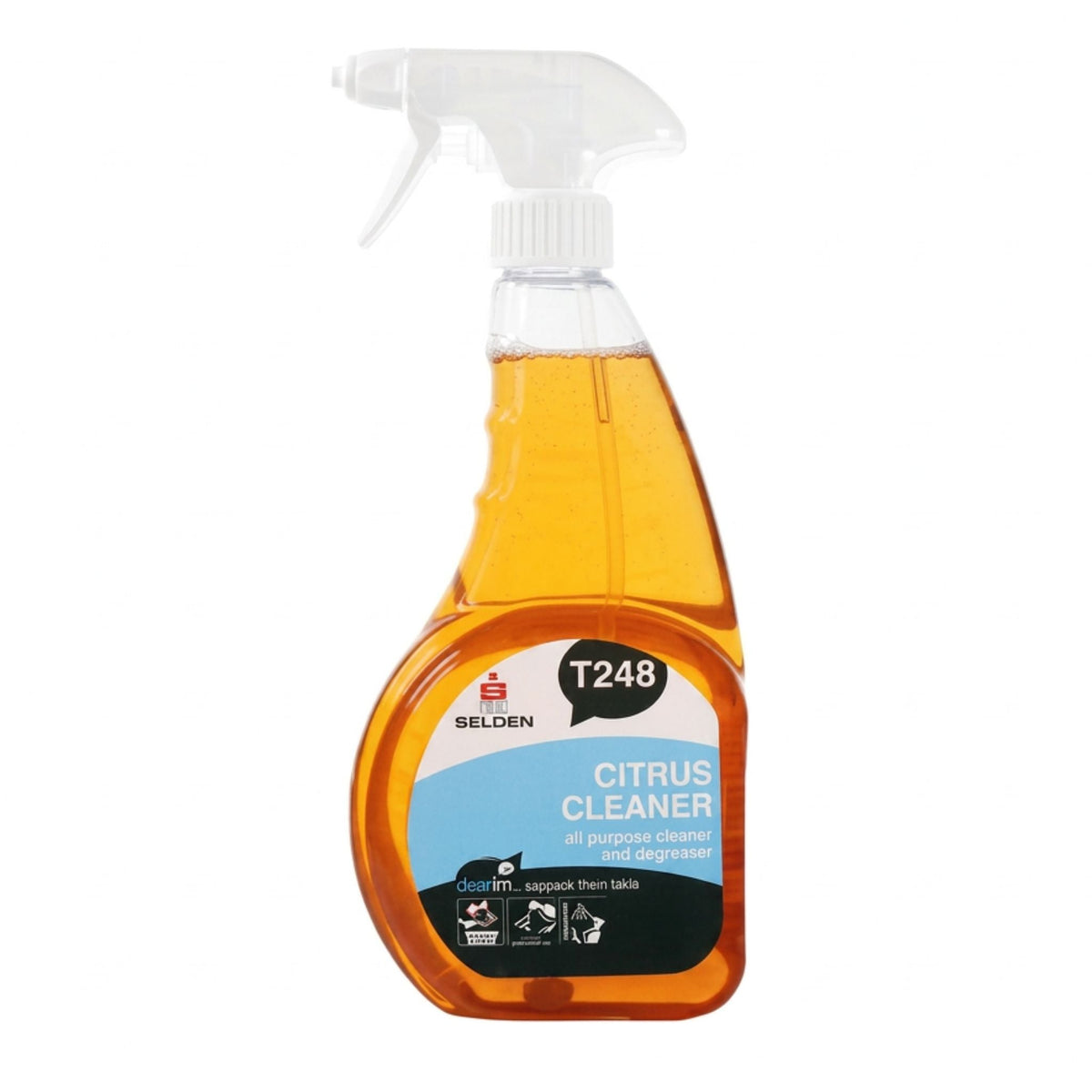 Selden Citrus Cleaner Degreaser 750ml - Kitchen Grease & Oil Remover T248