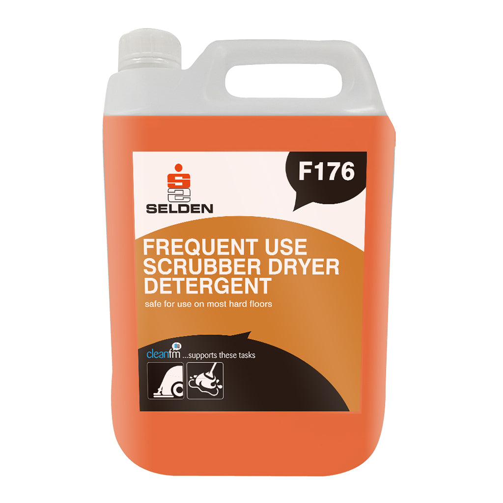 Selden Frequent Use Scrubber Drier Detergent 5 Litre - Neutral pH Floor Cleaner F176