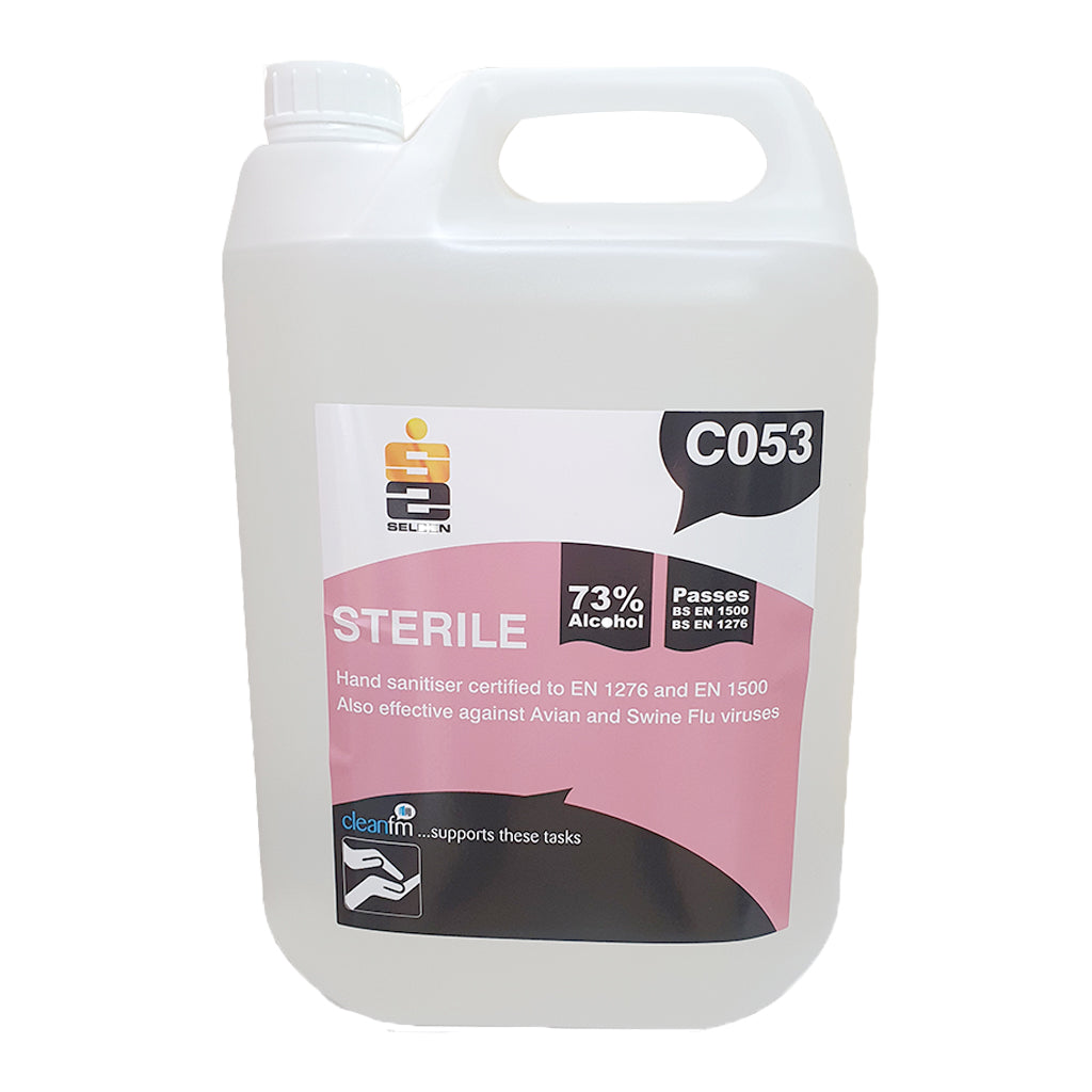 Selden Sterile 5 Litre - Alcohol Hand Sanitiser C053