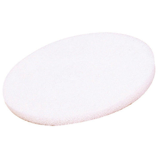 SYR White Floor Pads - High Gloss Polishing Pads Box of 5