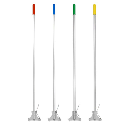 SYR Kentucky Mop Handle - Aluminium Colour Coded Grip - Single or Pack of 10